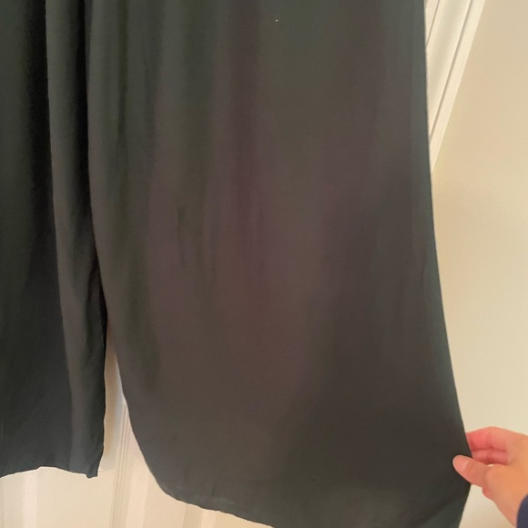 Wide Leg Palazzo Pant (dark green) - Picture 2 of 8